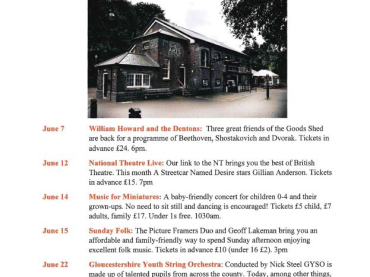 Tetbury Goods Shed June Highlights